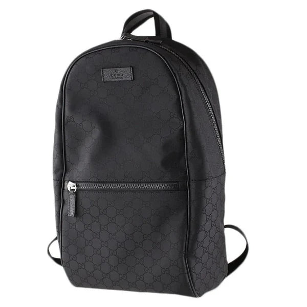 Schwarzer Rucksack aus GG-Stoff