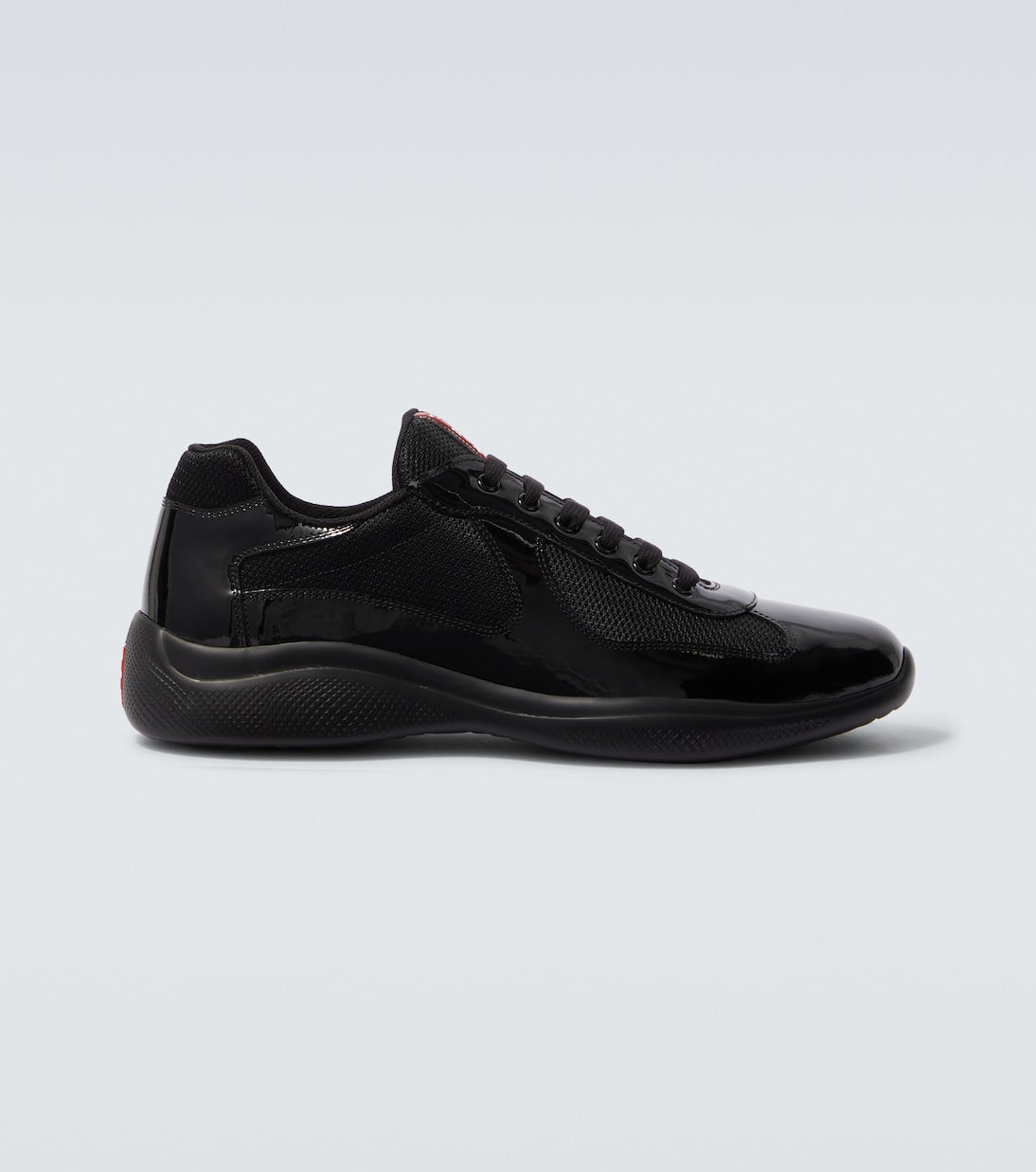 Prada Vernice Bike America Cup Sneakers Black