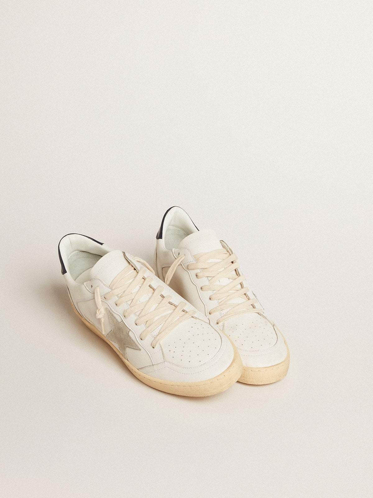 Ball Star with ice suede star and blue leather heel tab