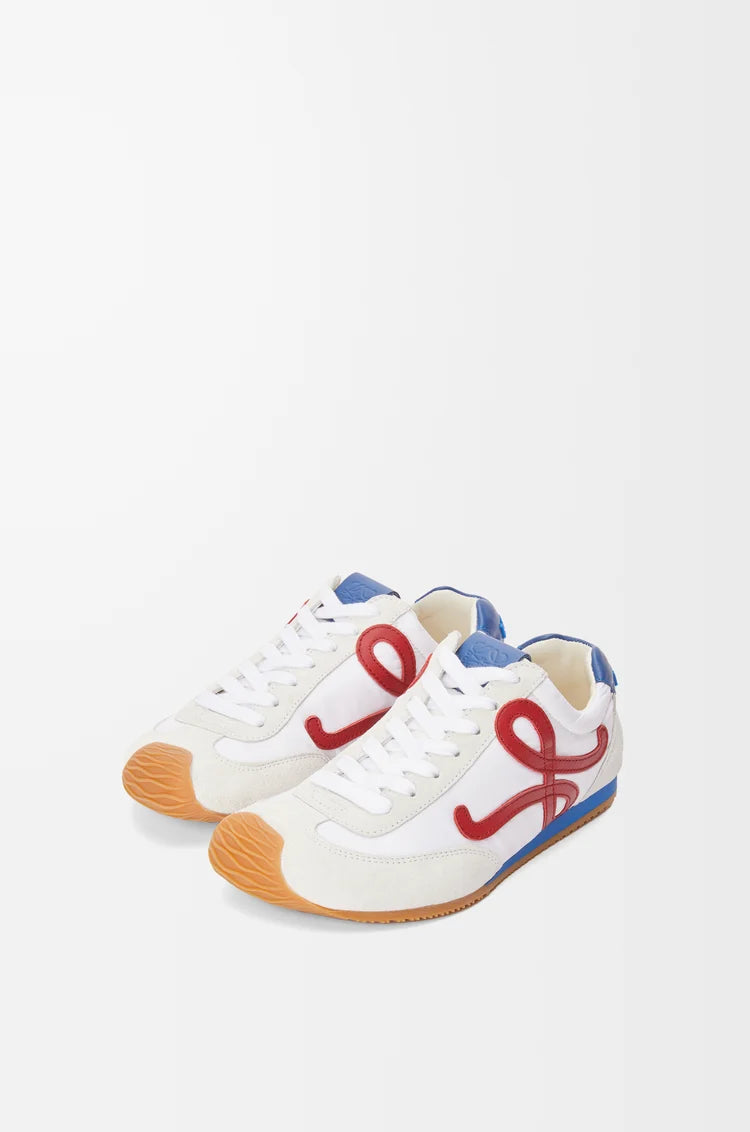 Ballet Runner 2.0 Sneaker aus weiß/rotem Nylon