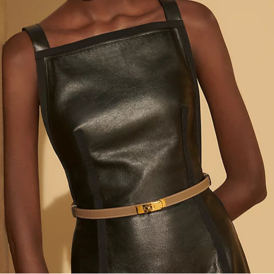 Kelly 18 Ètoupe / Gold Women's Belt