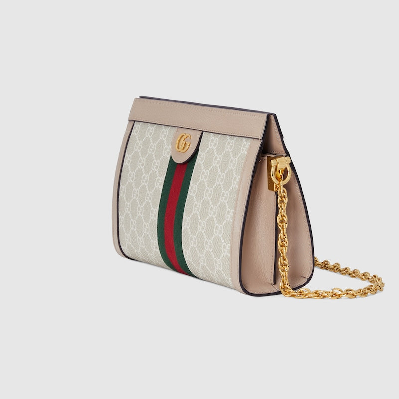 Ophidia – Mittlere Schultertasche aus GG Supreme in Beige