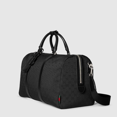 Mittelgroße Reisetasche aus schwarzem GG-Canvas