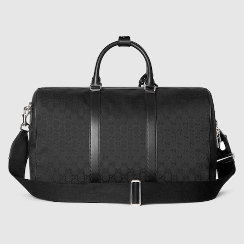 Mittelgroße Reisetasche aus schwarzem GG-Canvas