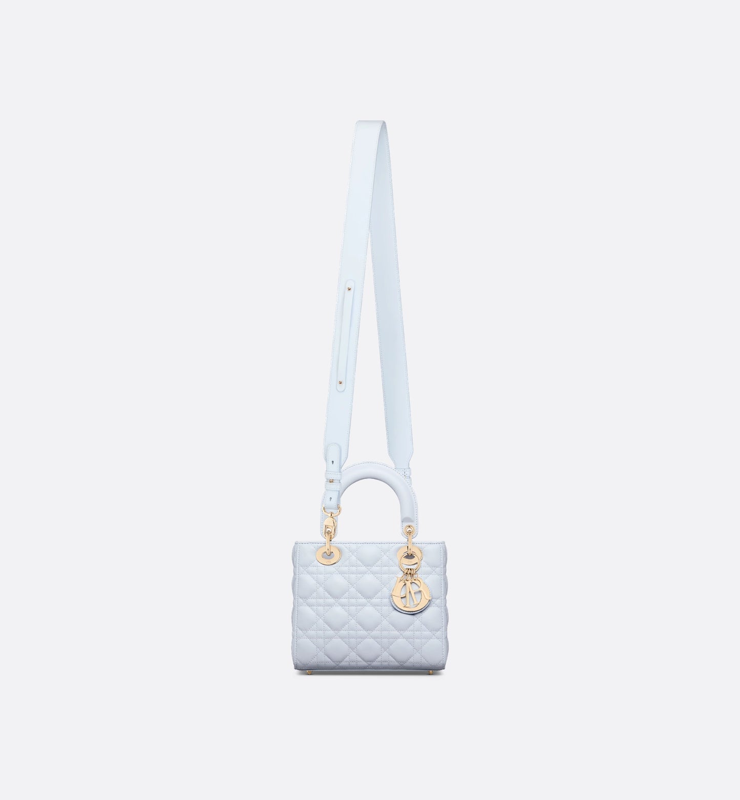 Große Lady Dior Tasche in Hellblau