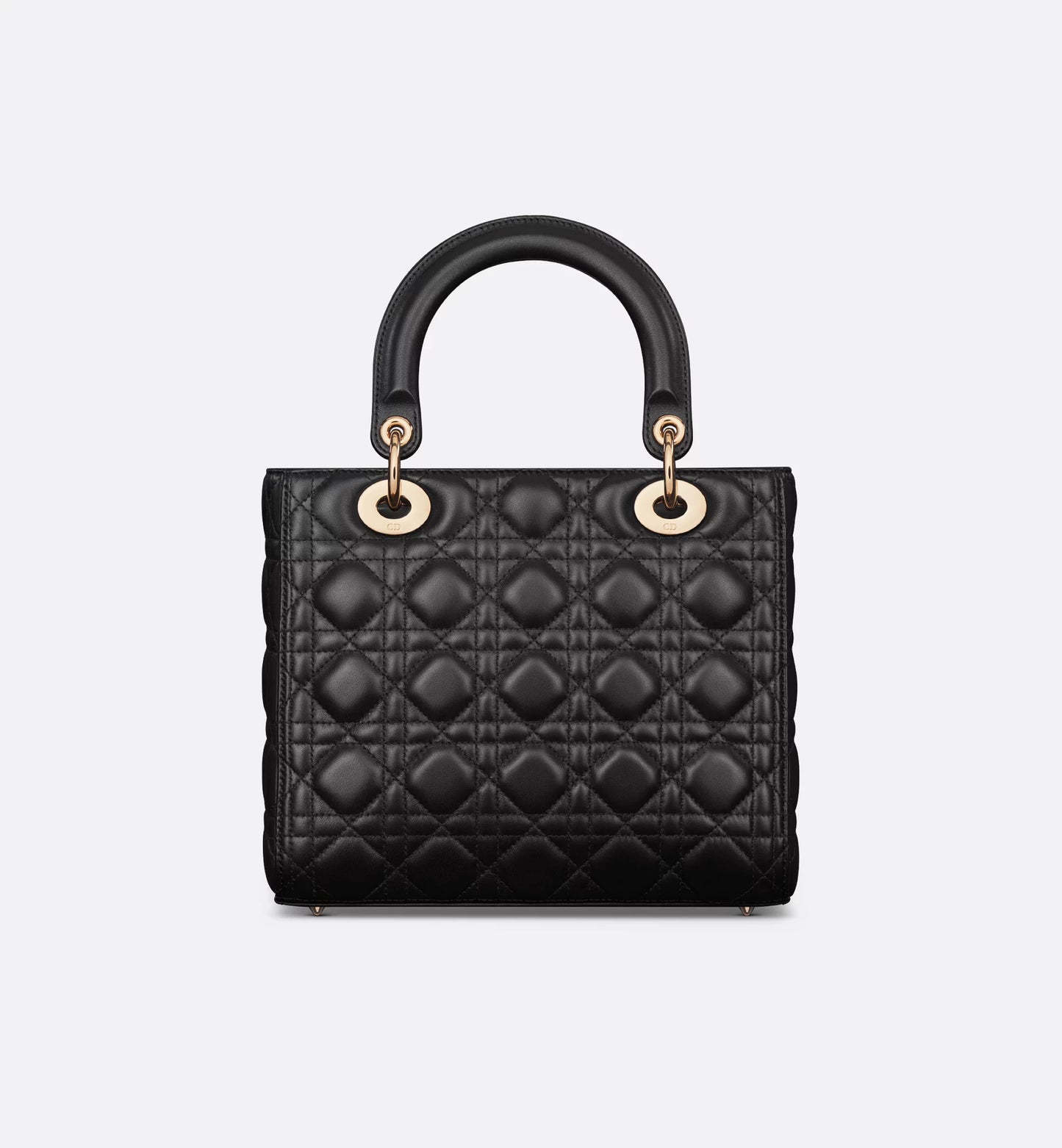 Große schwarze Lady Dior Tasche