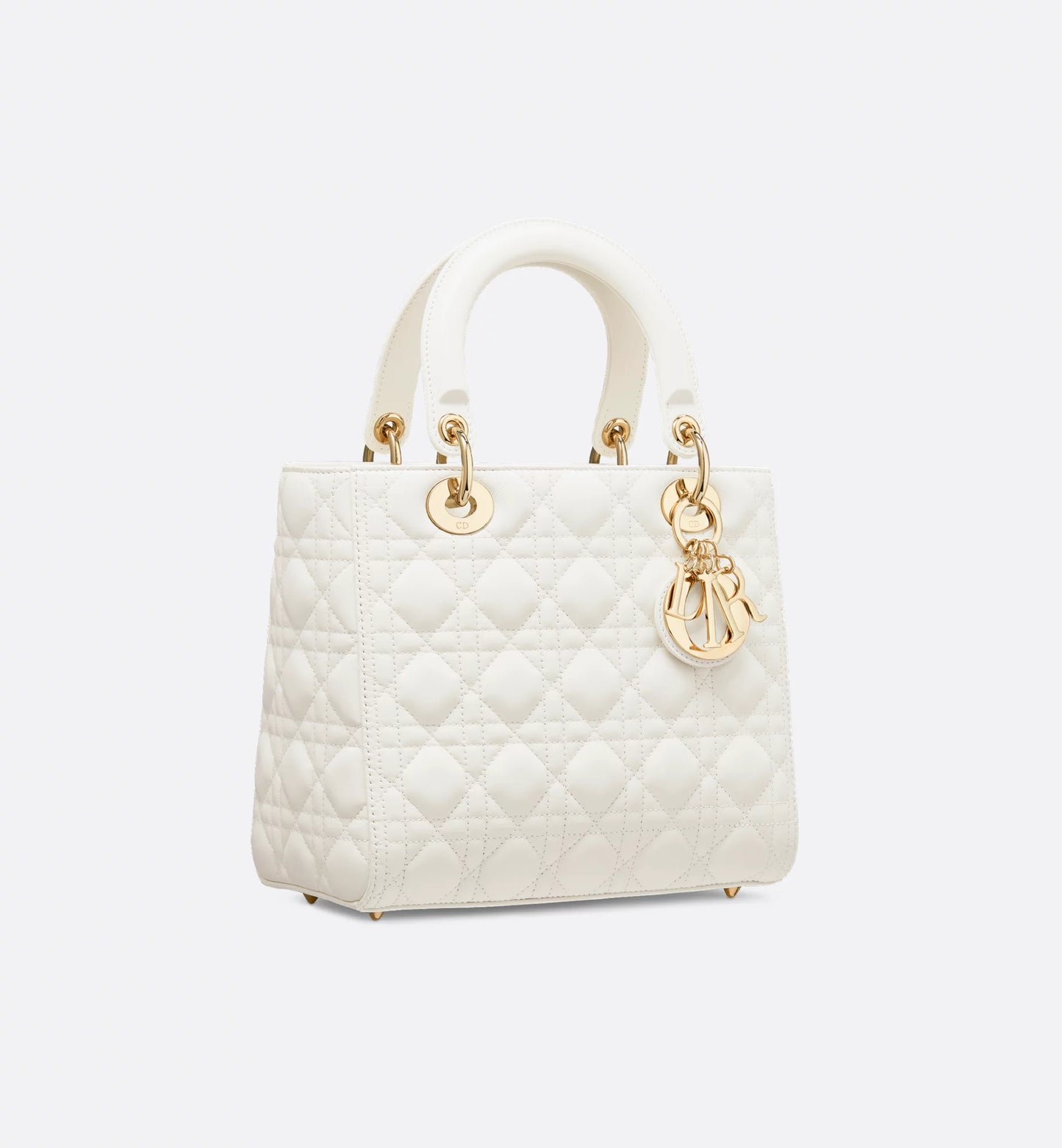 Große Lady Dior Weiße Tasche