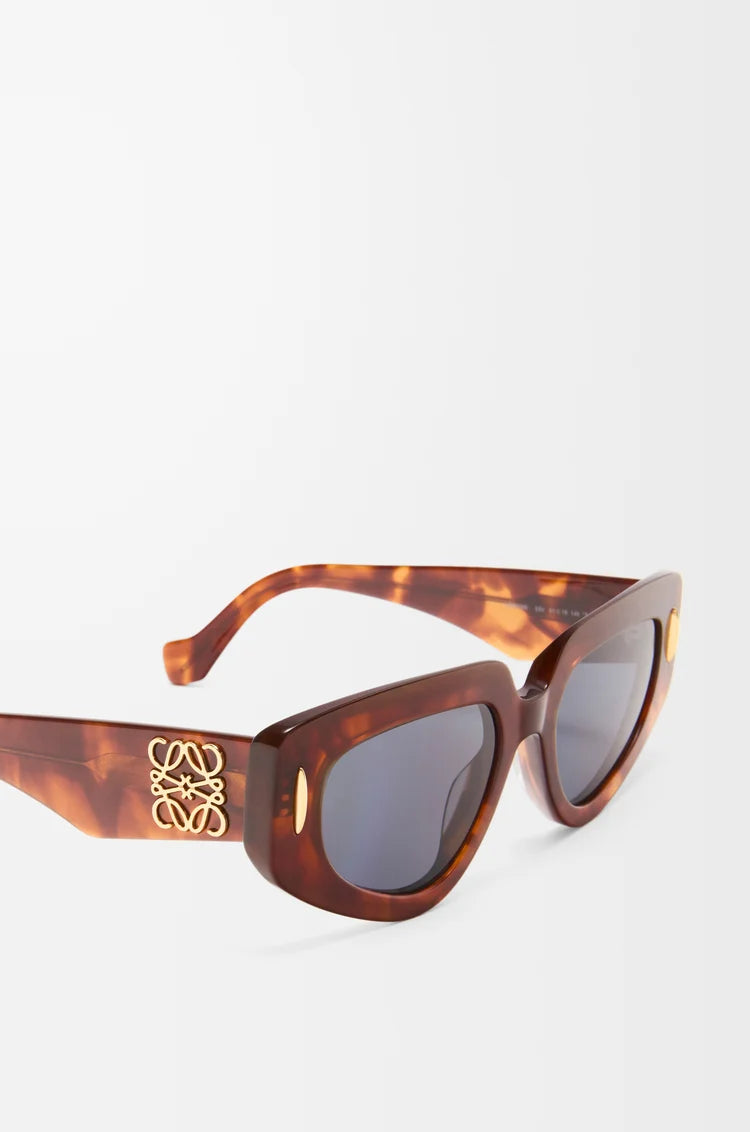 Small Butterfly Screen Sunglasses in Flamed Havana