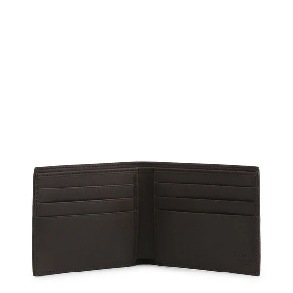 MEN'S BLACK GG BIFOLD LEATHER WALLET