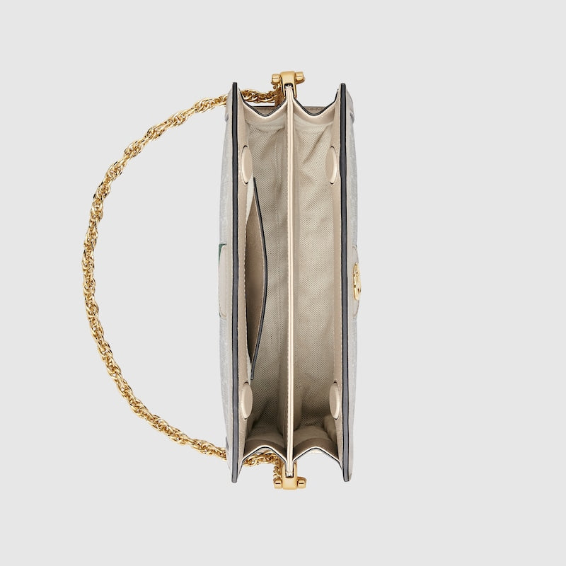 Ophidia – Mittlere Schultertasche aus GG Supreme in Beige