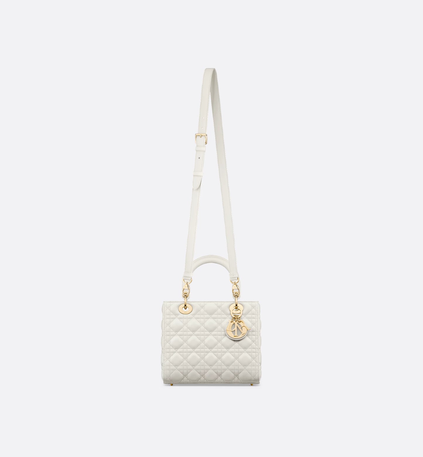 Große Lady Dior Weiße Tasche