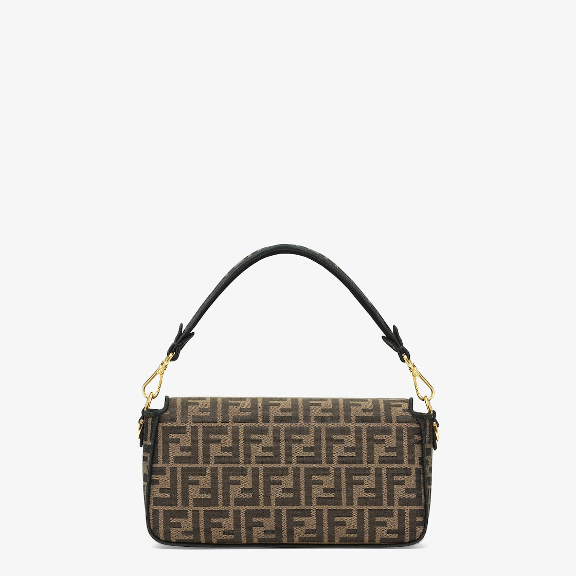 Brown FF jacquard fabric baguette
