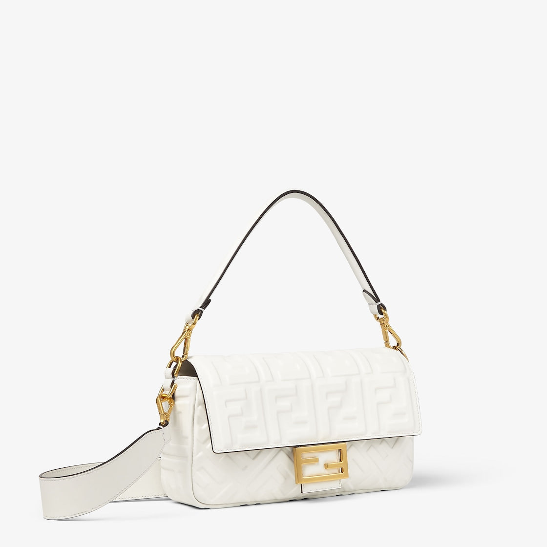 White leather baguette