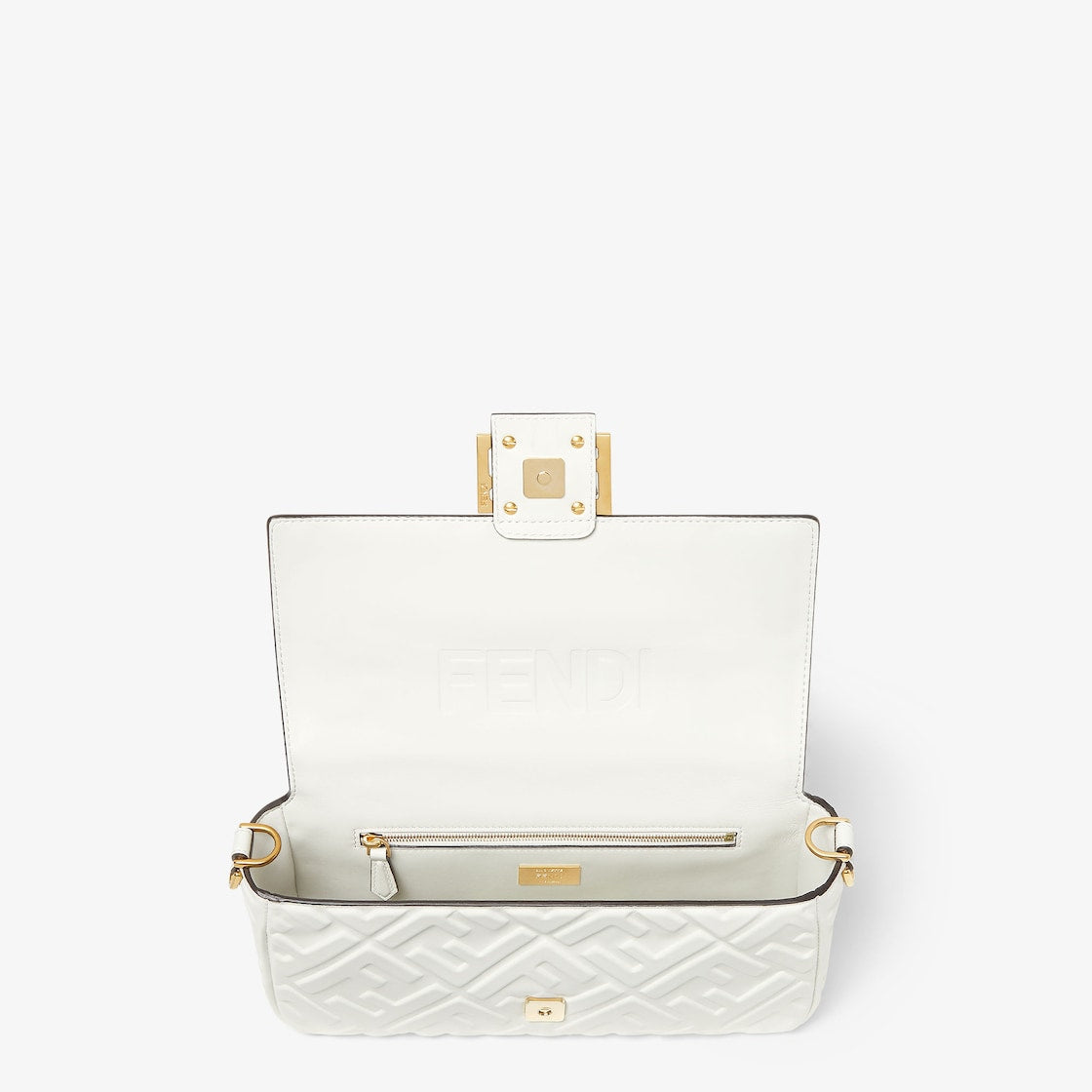 White leather baguette