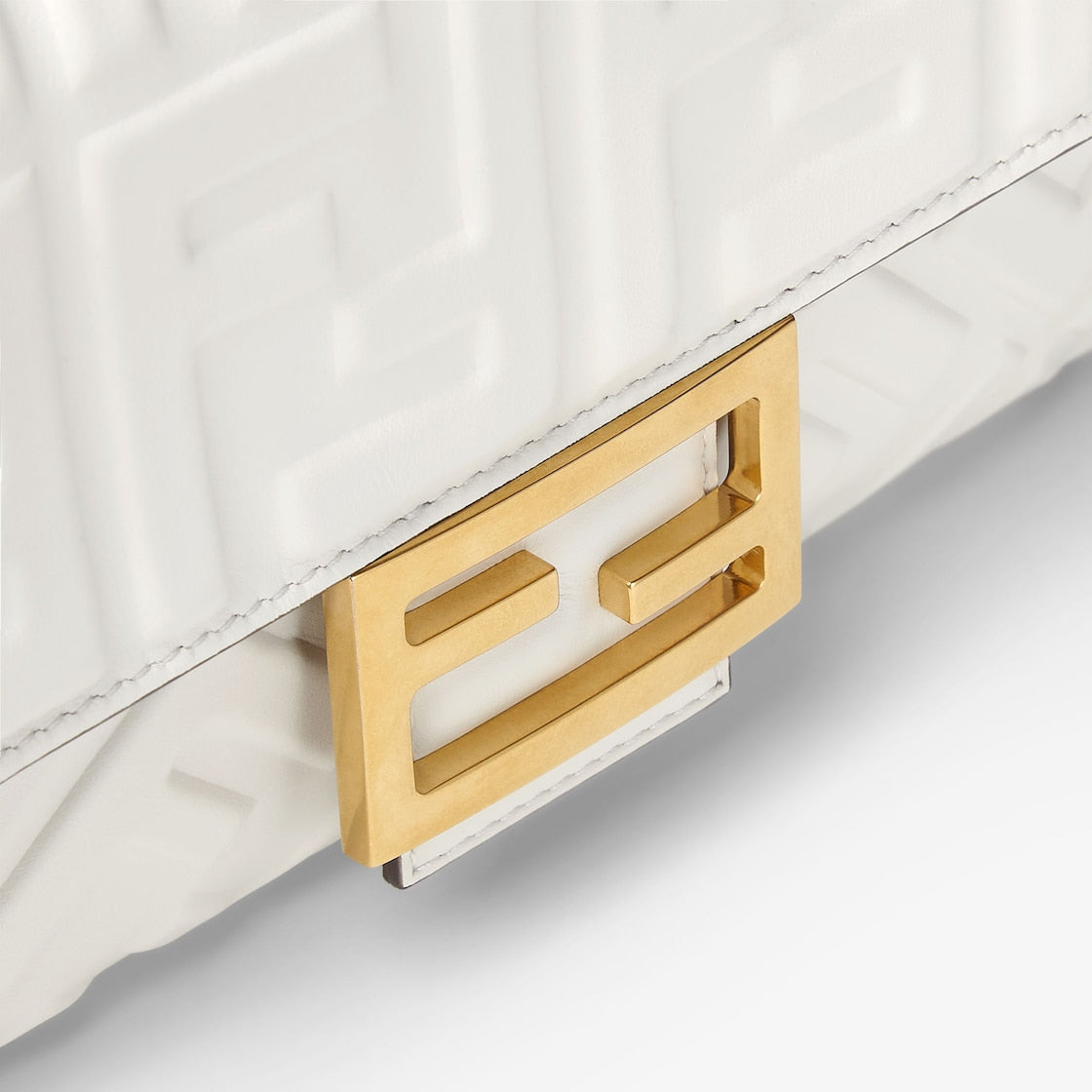 White leather baguette