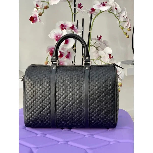 GG BOSTON TASCHE AUS SCHWARZEM LEDER