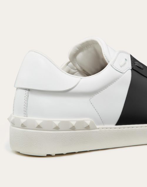 Open white sneakers