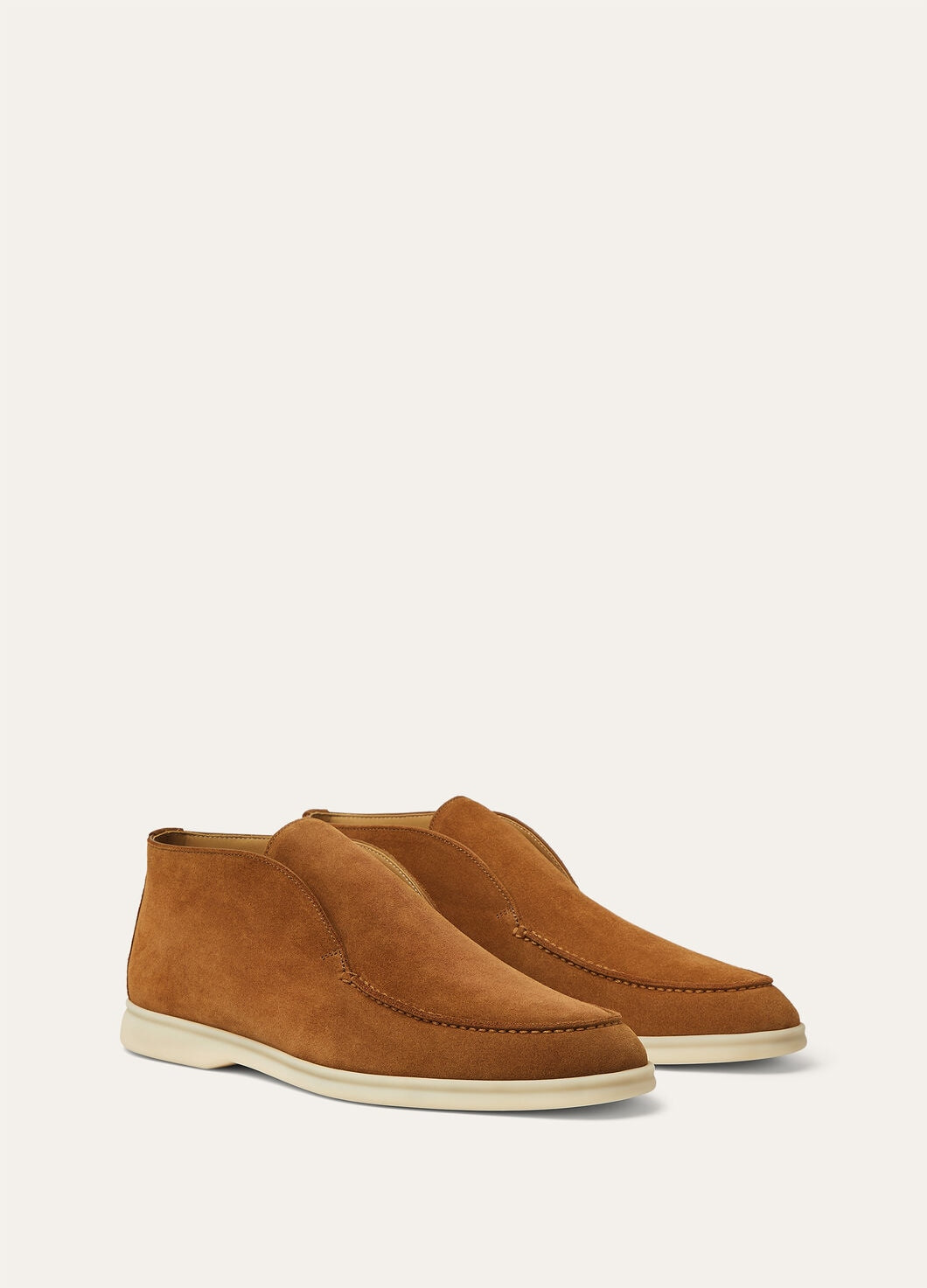 Open Walk ankle boots in Suède Cocoa