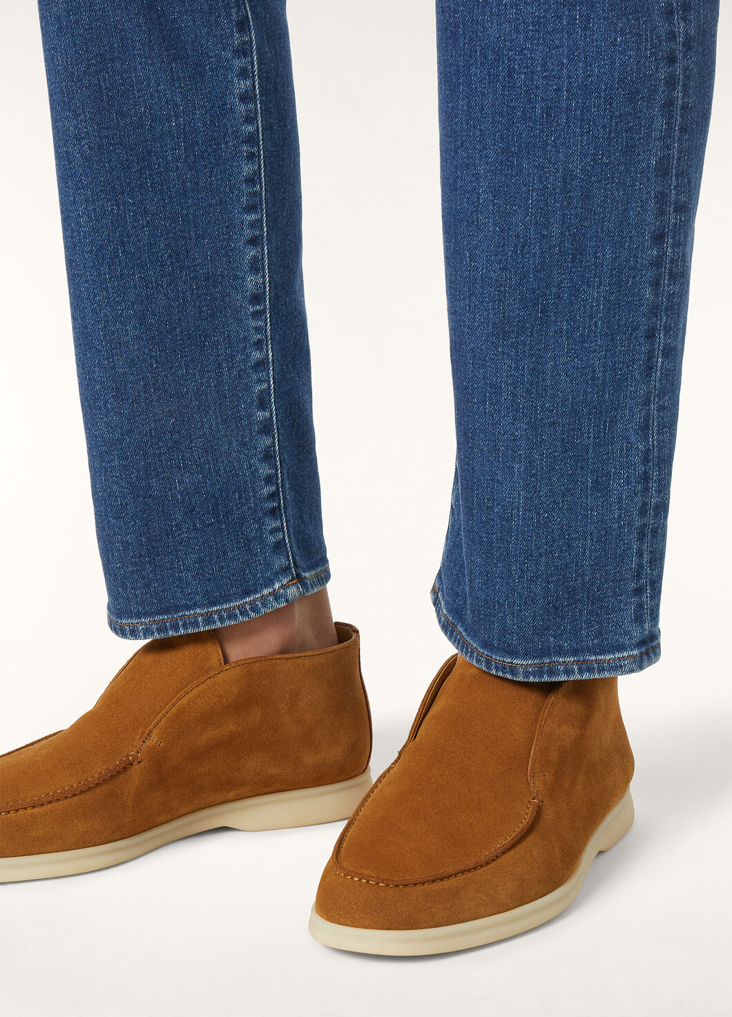 Open Walk ankle boots in Suède Cocoa