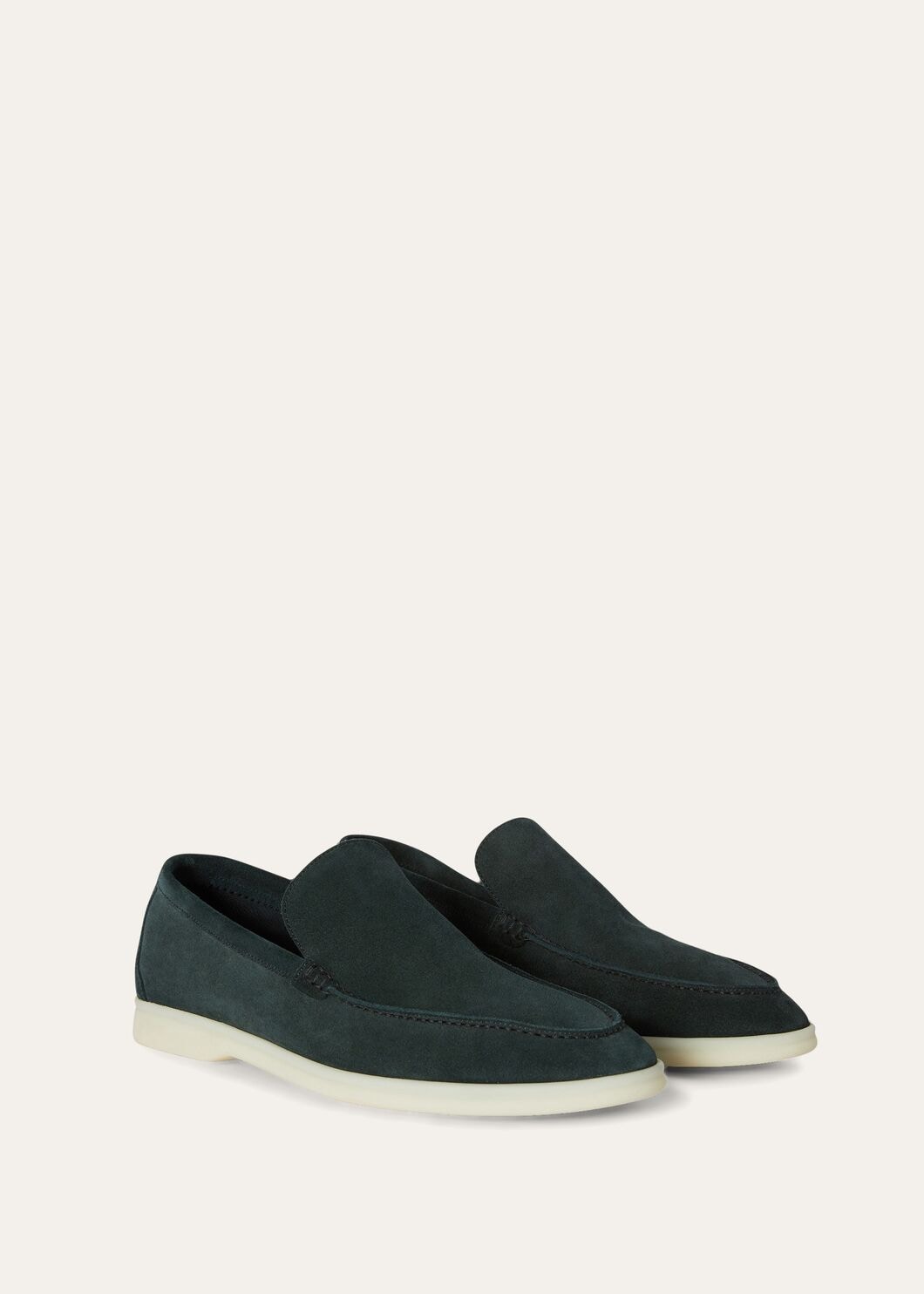 Men's Dark Green Suede Summer Walk Loafers