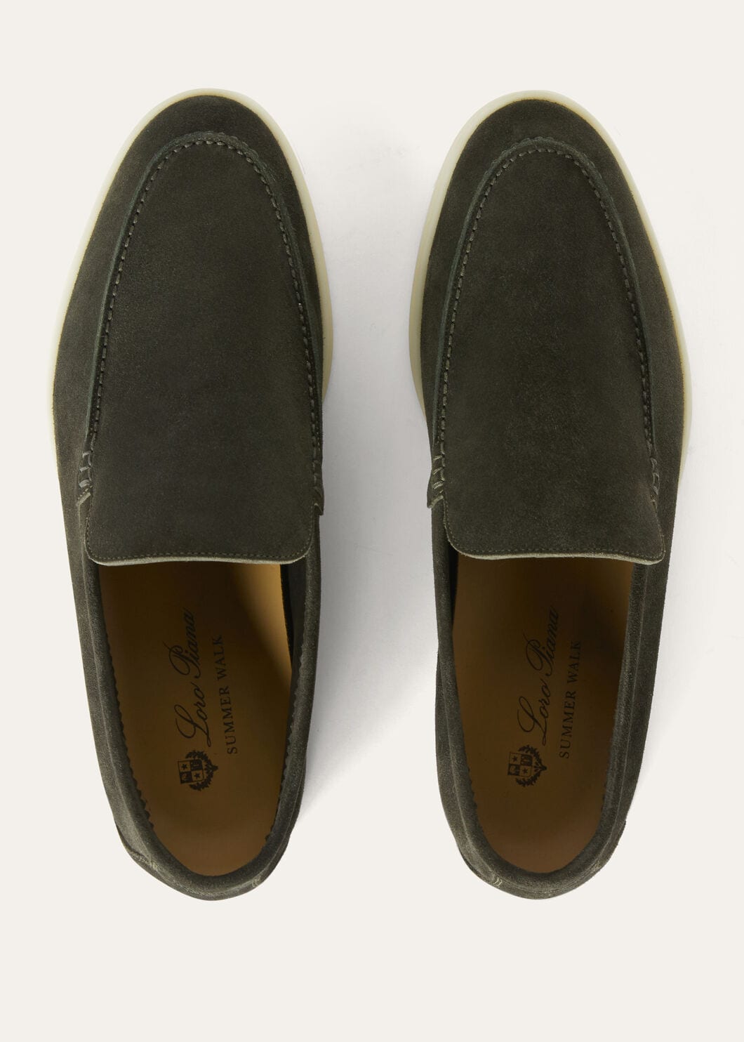 Summer Walk Moccasins in Dark Green Suede