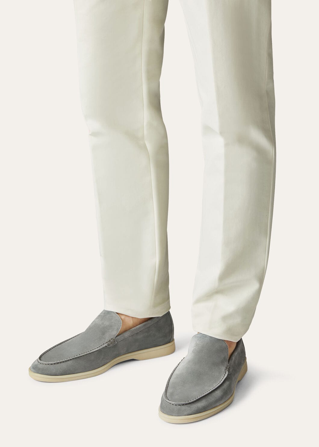 Summer Walk Suede Moccasins Grey Men