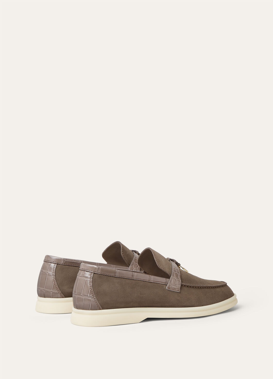 Summer Charms Walk Suede Moccasins Grey Women