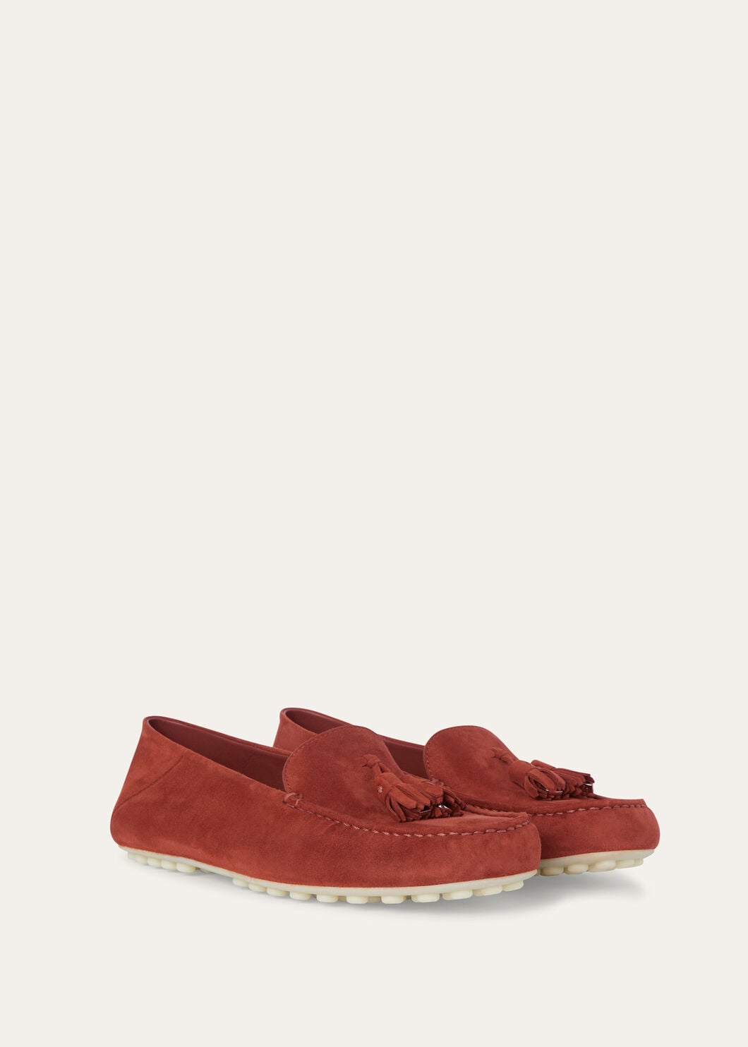 Dot Sole Walk Suede Cinnamon Women's Loafers