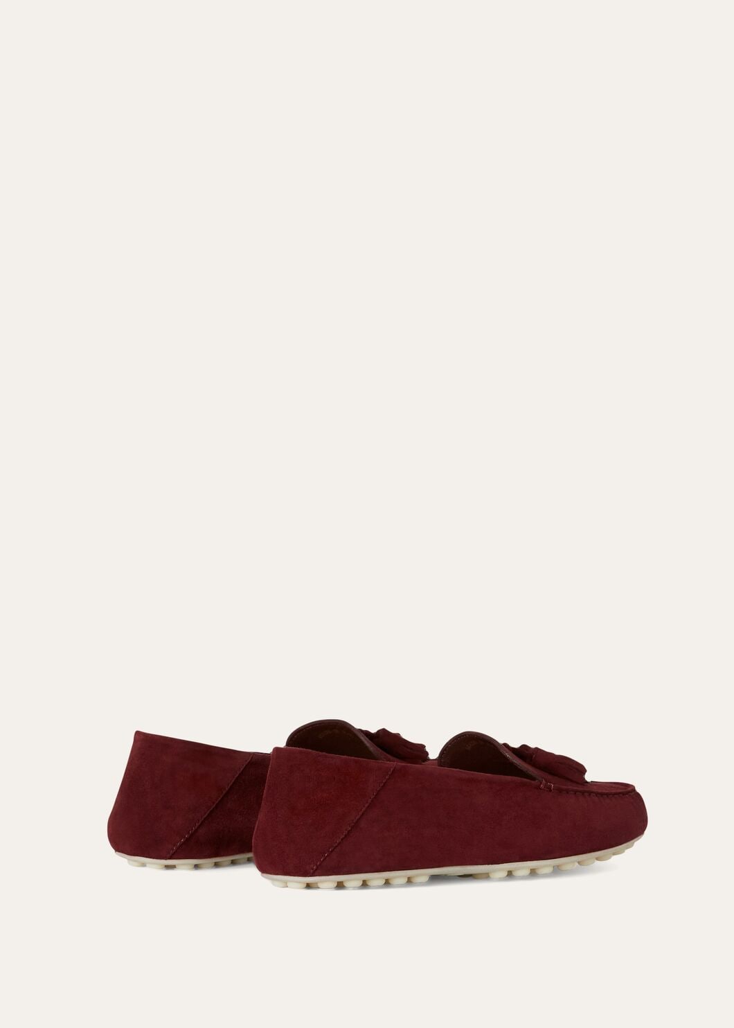 Dot Sole Walk Bordeaux Suede Women's Loafers