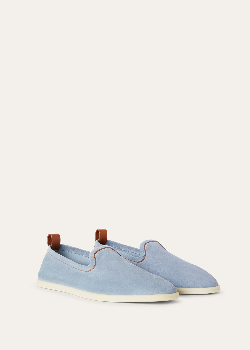 Venice Walk Suede Loafers Powder Men