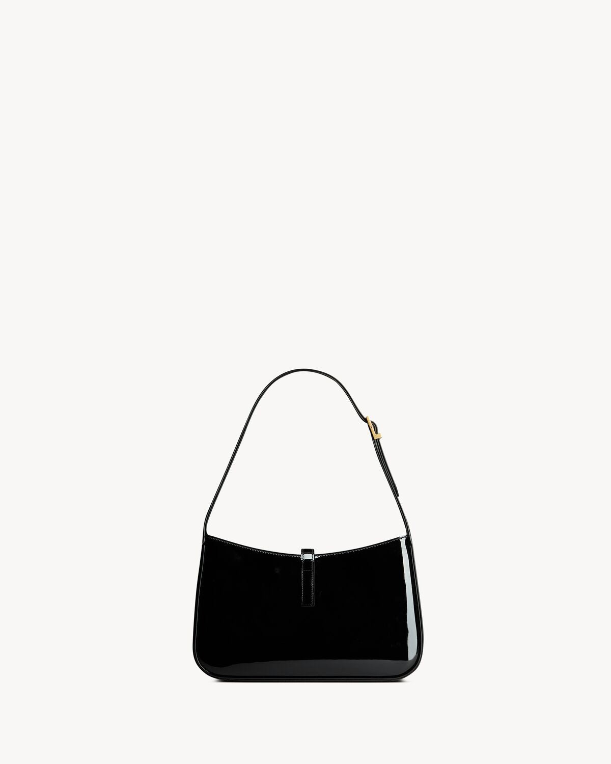 THE 5 TO 7 IN BLACK PAINTED LEATHER