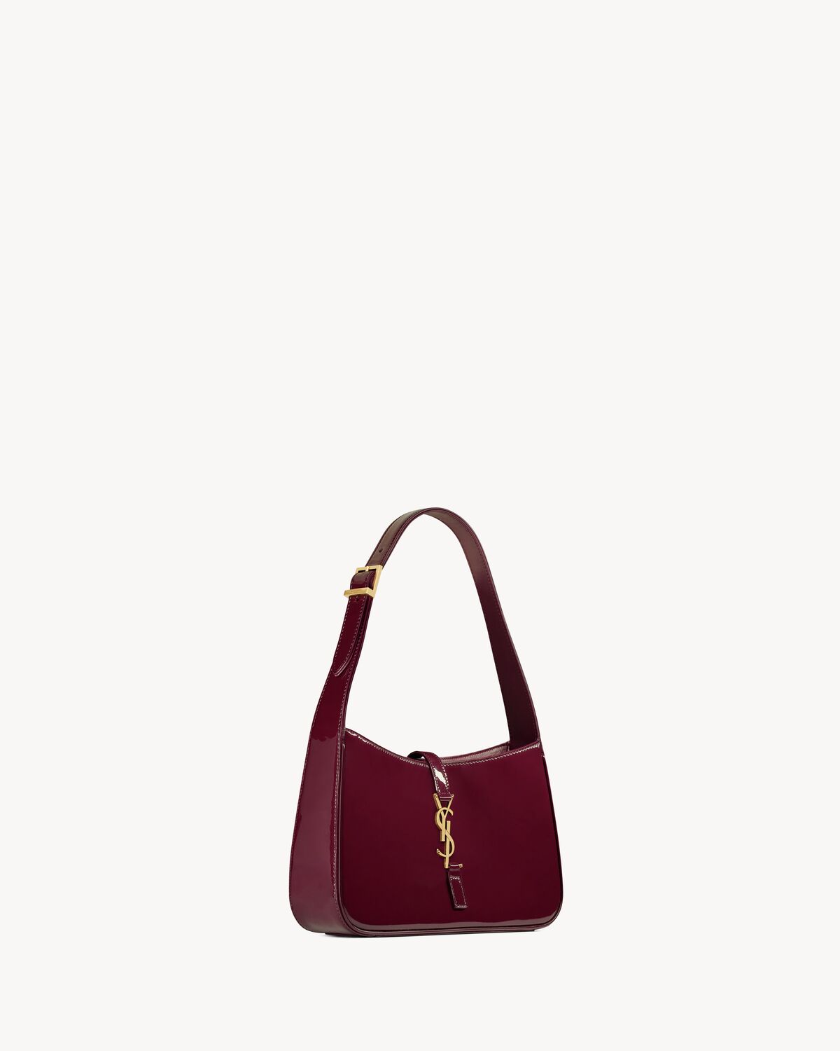 THE 5 TO 7 IN WINE RED PAINTED LEATHER