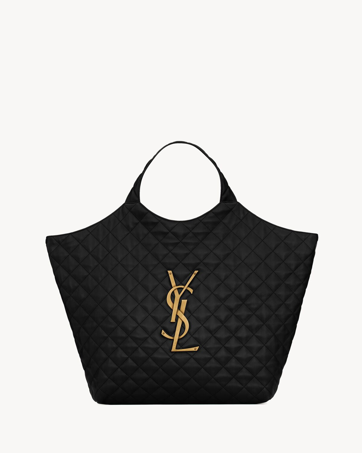 MAXI SHOPPING BAG ICARE IN BLACK NAPPA