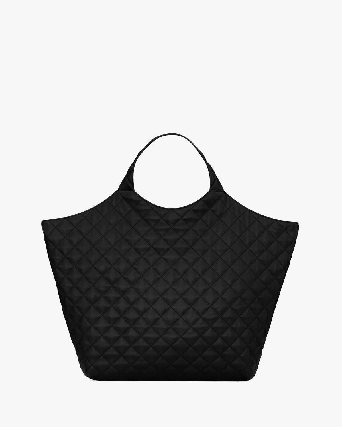 MAXI SHOPPING BAG ICARE IN BLACK NAPPA