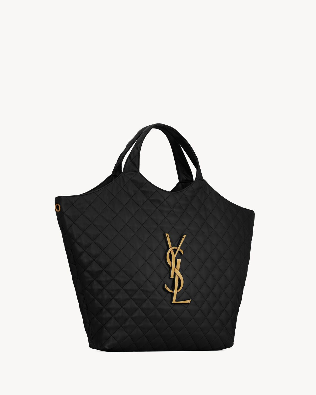 MAXI SHOPPING BAG ICARE IN BLACK NAPPA