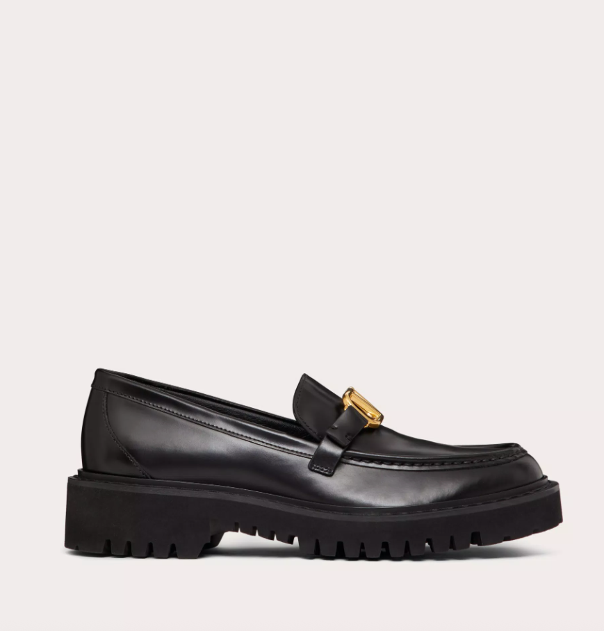 VLTN Leather Moccasins