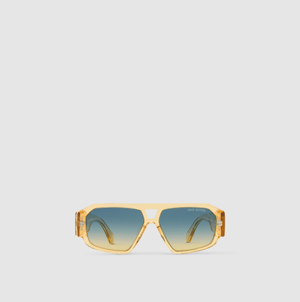 Clash Pilot Square Sunglasses Yellow Men