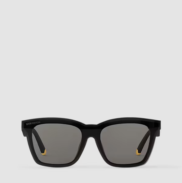 Women's Script Square Sunglasses Black