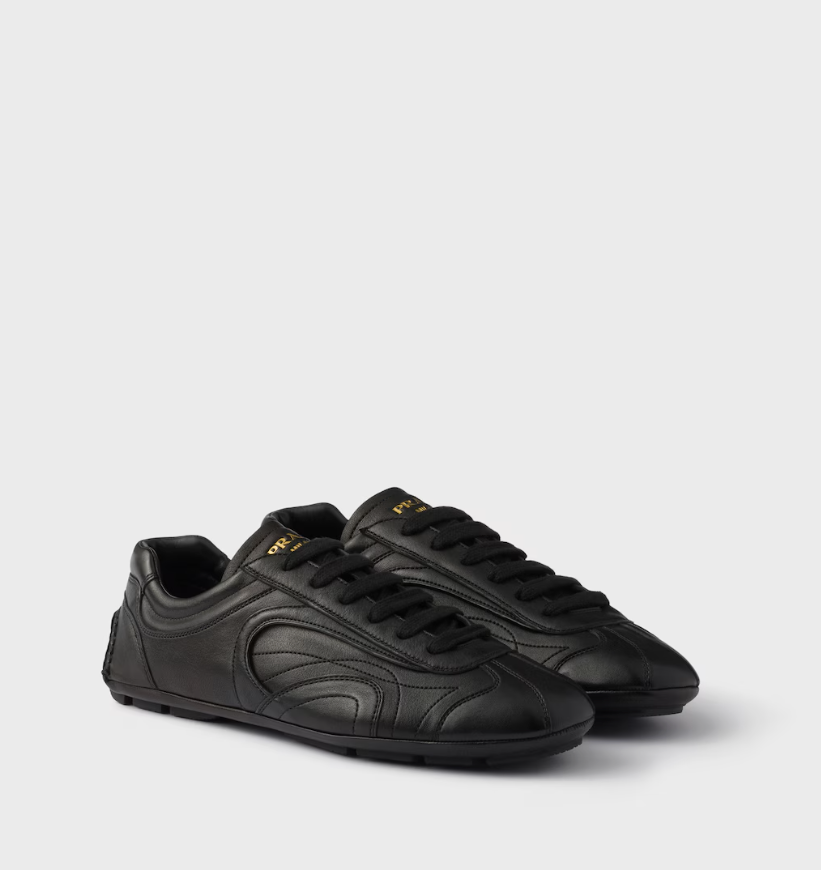 Sneakers Montecarlo Re-Edition 2005 in nappa anticata Nero