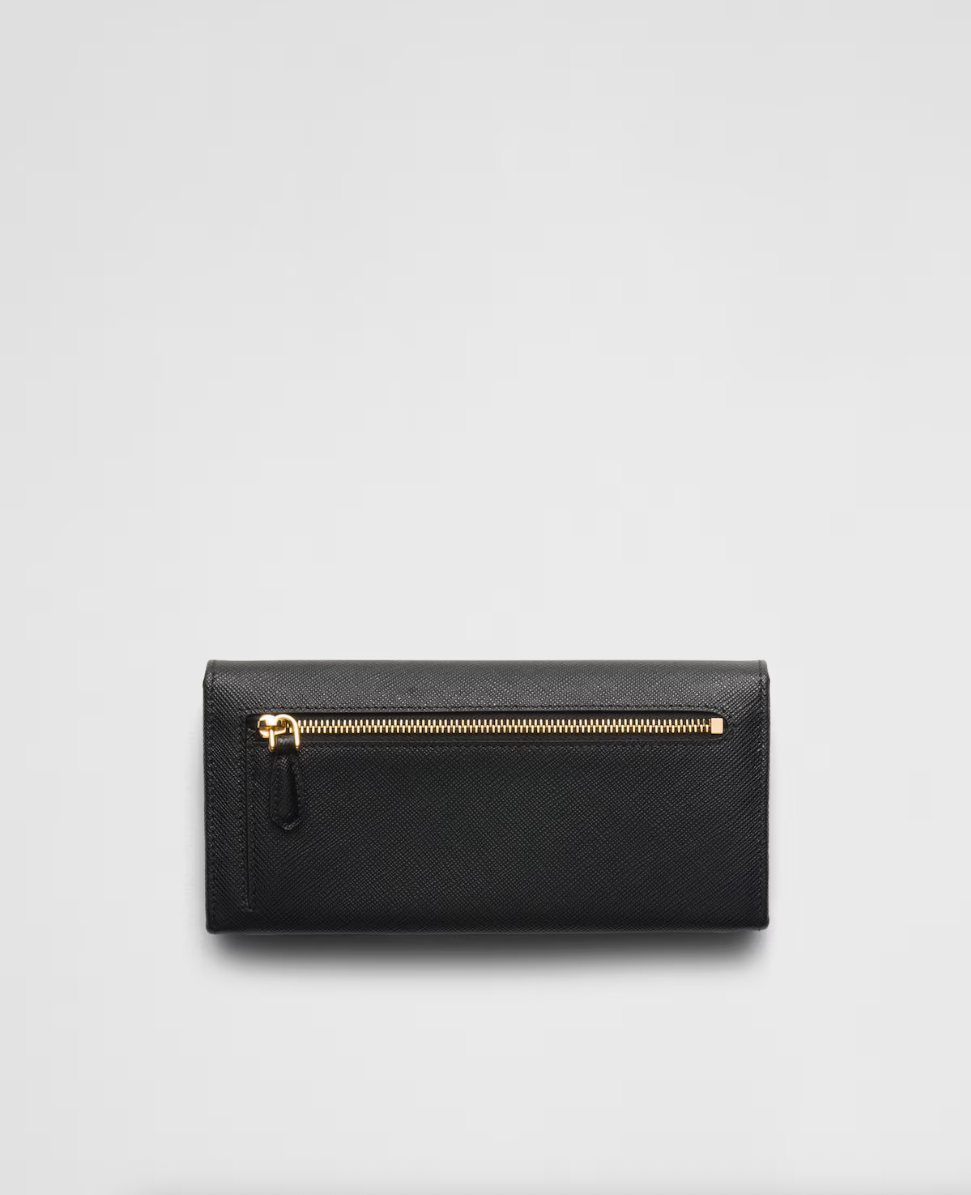 Large black Saffiano wallet