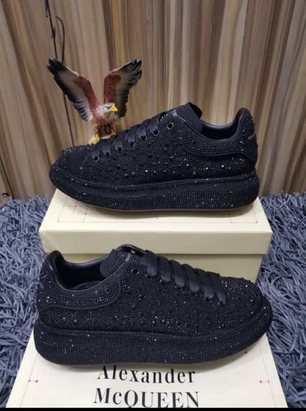 Oversize in black with rhinestones