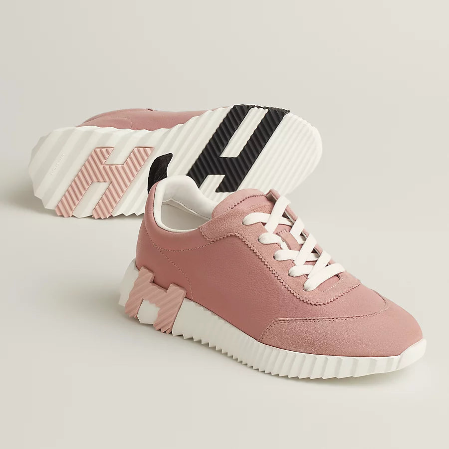 Hüpfender Sneaker Pink Aquarell