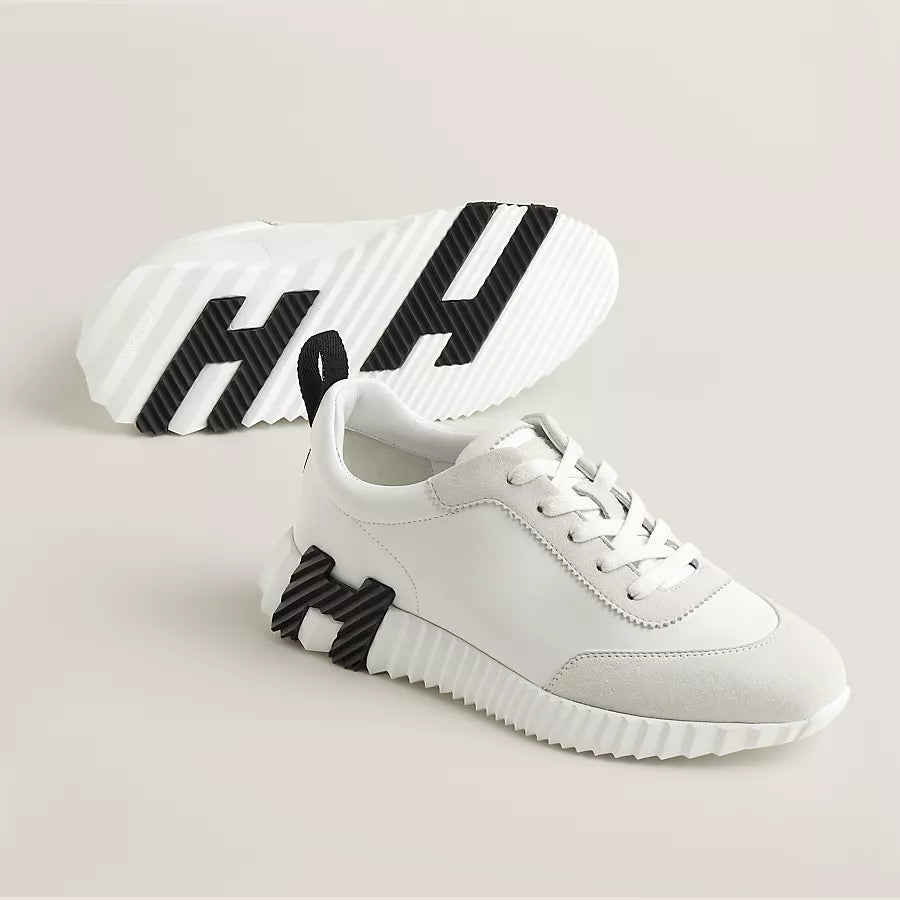 Bouncing Sneaker Wildleder Weiß