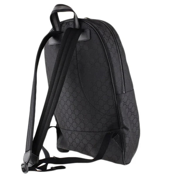 Schwarzer Rucksack aus GG-Stoff