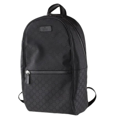 Schwarzer Rucksack aus GG-Stoff