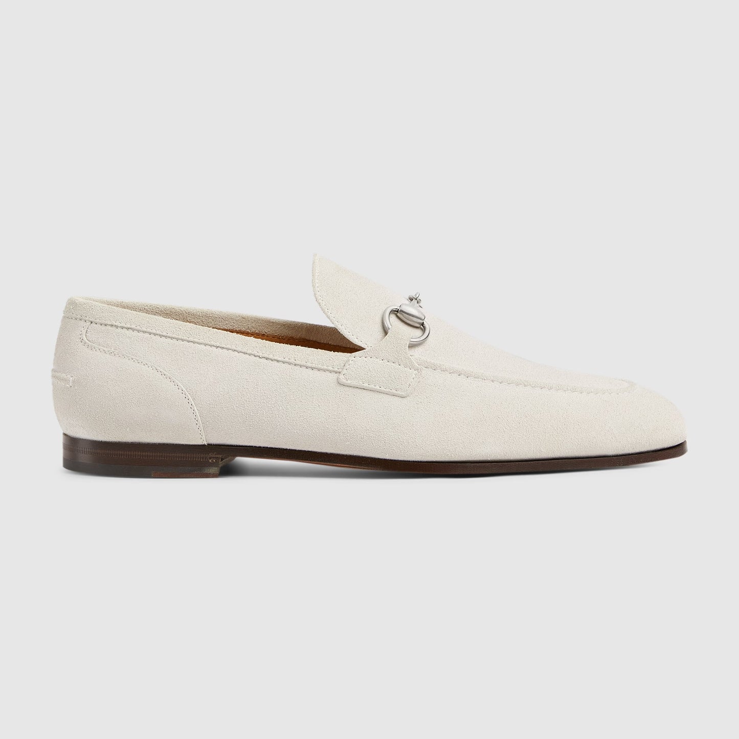 Men's GG Jordaan Loafer in Light Grey Suede