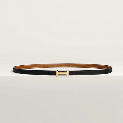 Focus &amp; Leather Wendegürtelschnalle 13 mm Schwarz/Gold Damen