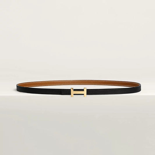 Focus &amp; Leather Wendegürtelschnalle 13 mm Schwarz/Gold Damen