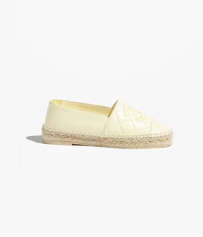Hellgelbe Espadrilles
