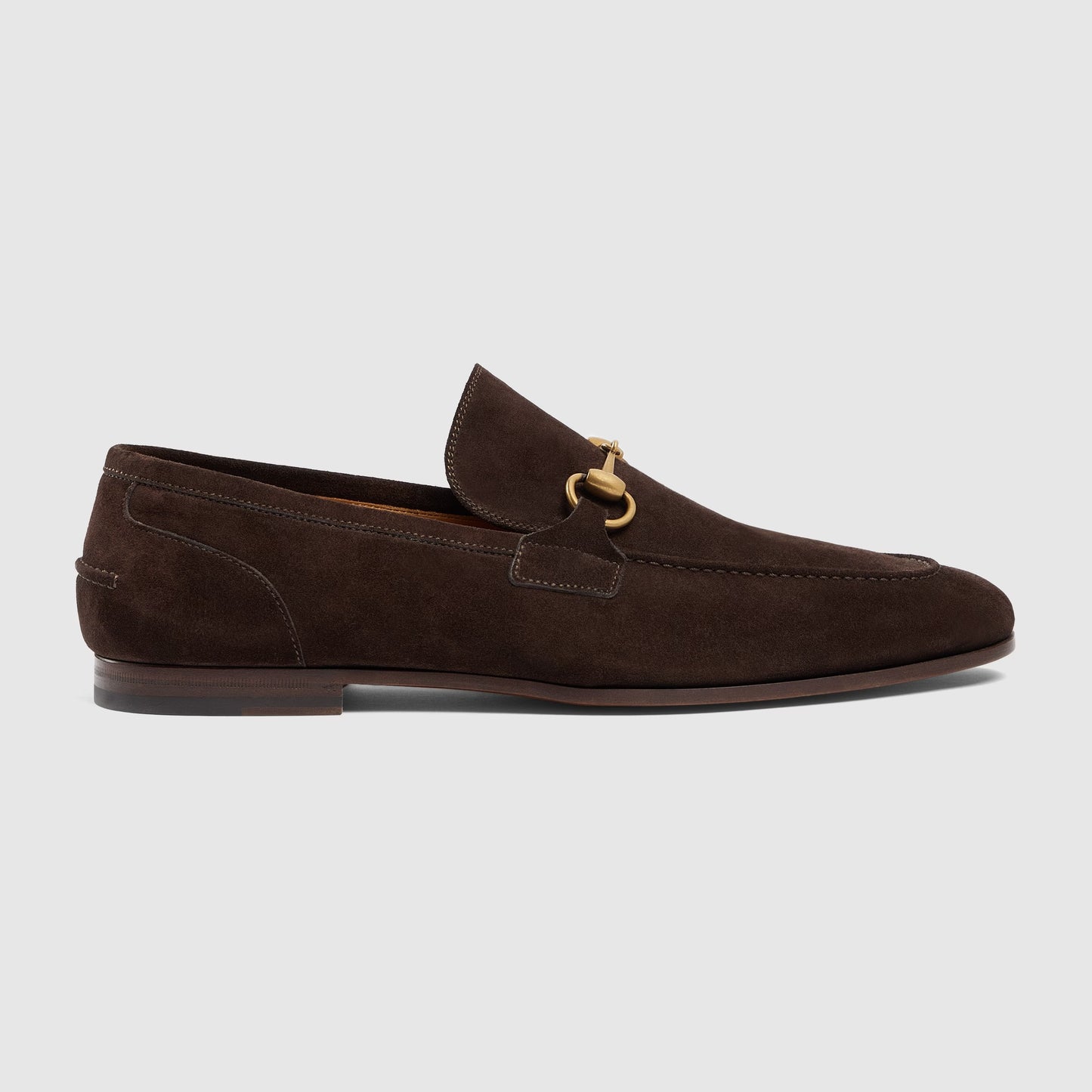 Men's GG Jordaan Loafer in Dark Brown Suede